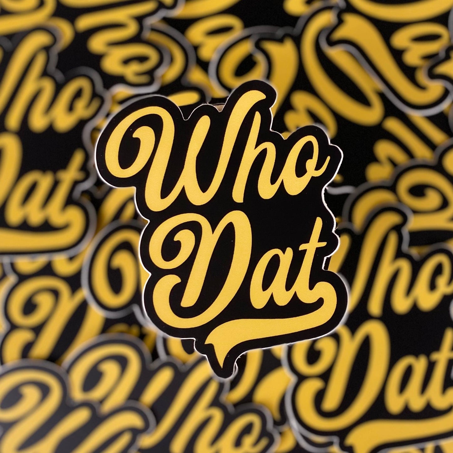 Who Dat Script Sticker