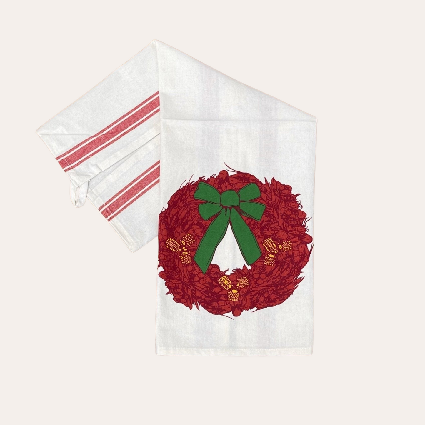 Crawfish Wreath Tea Towel