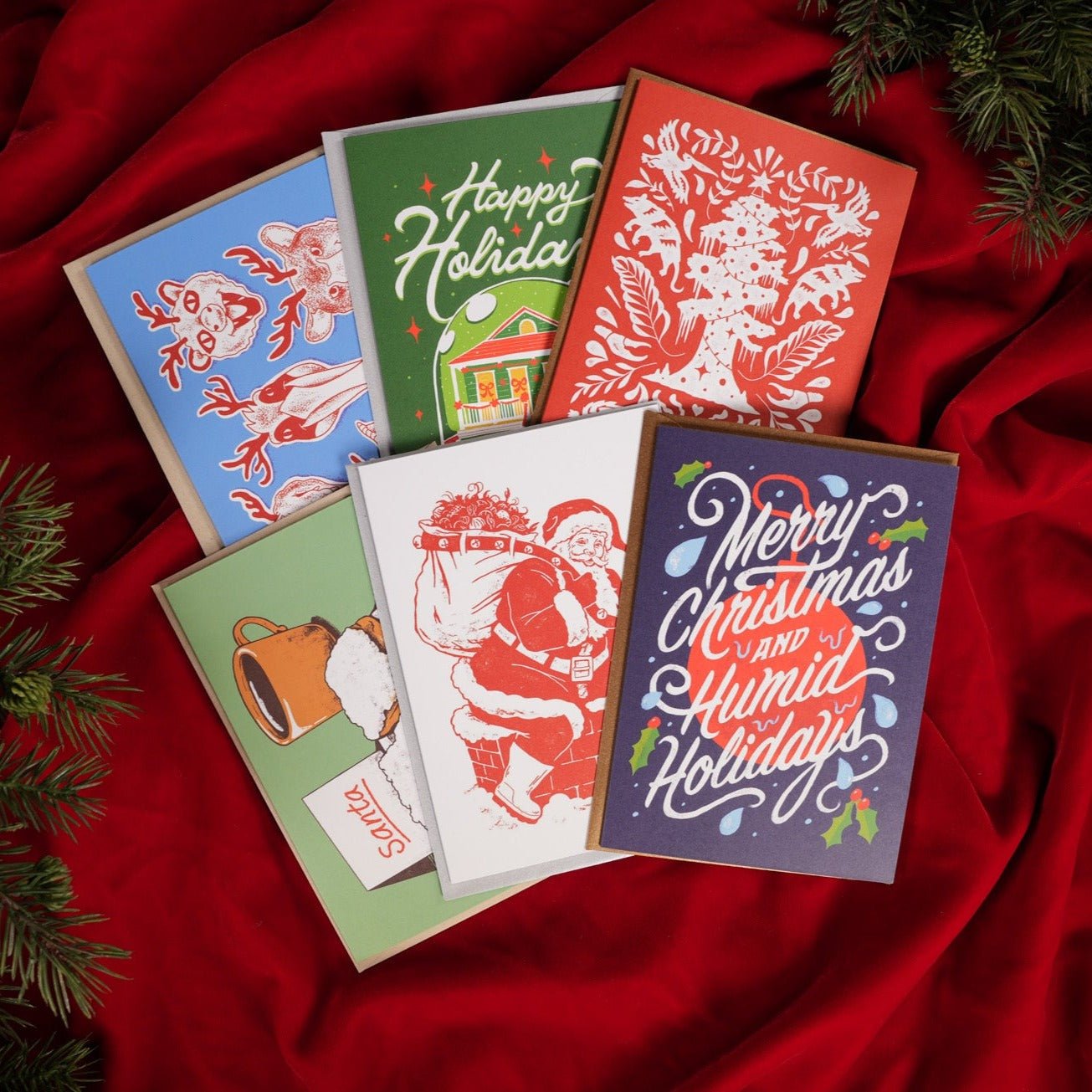 Deck The Swamps Greeting Card - Dirty Coast Press