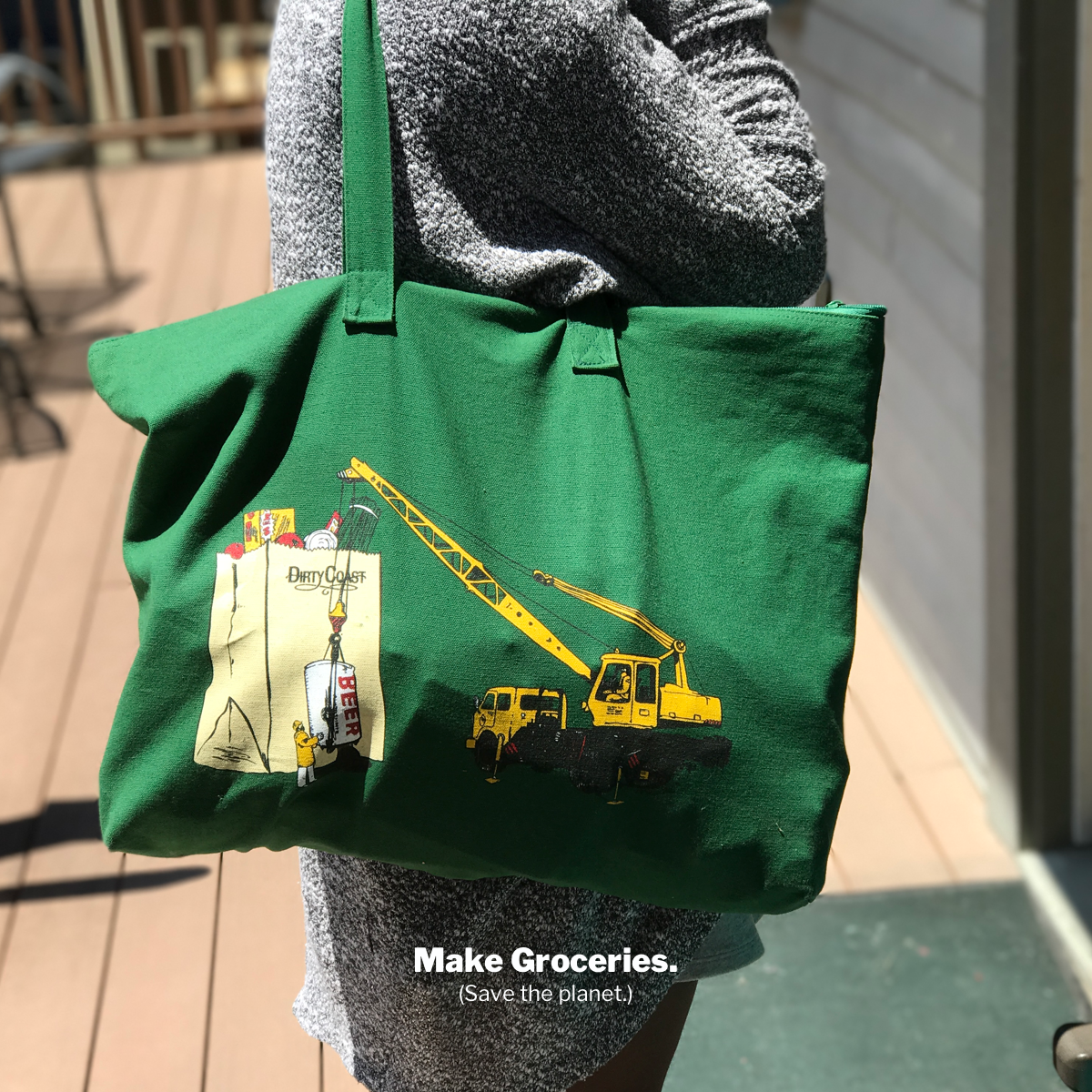 Dirty Coast Press Bag Makin' Groceries Tote