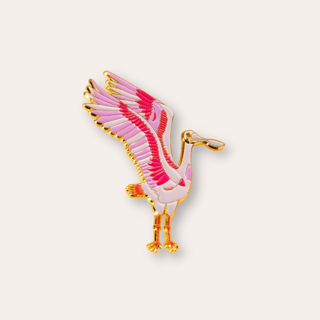 Rosette Spoonbill Pin