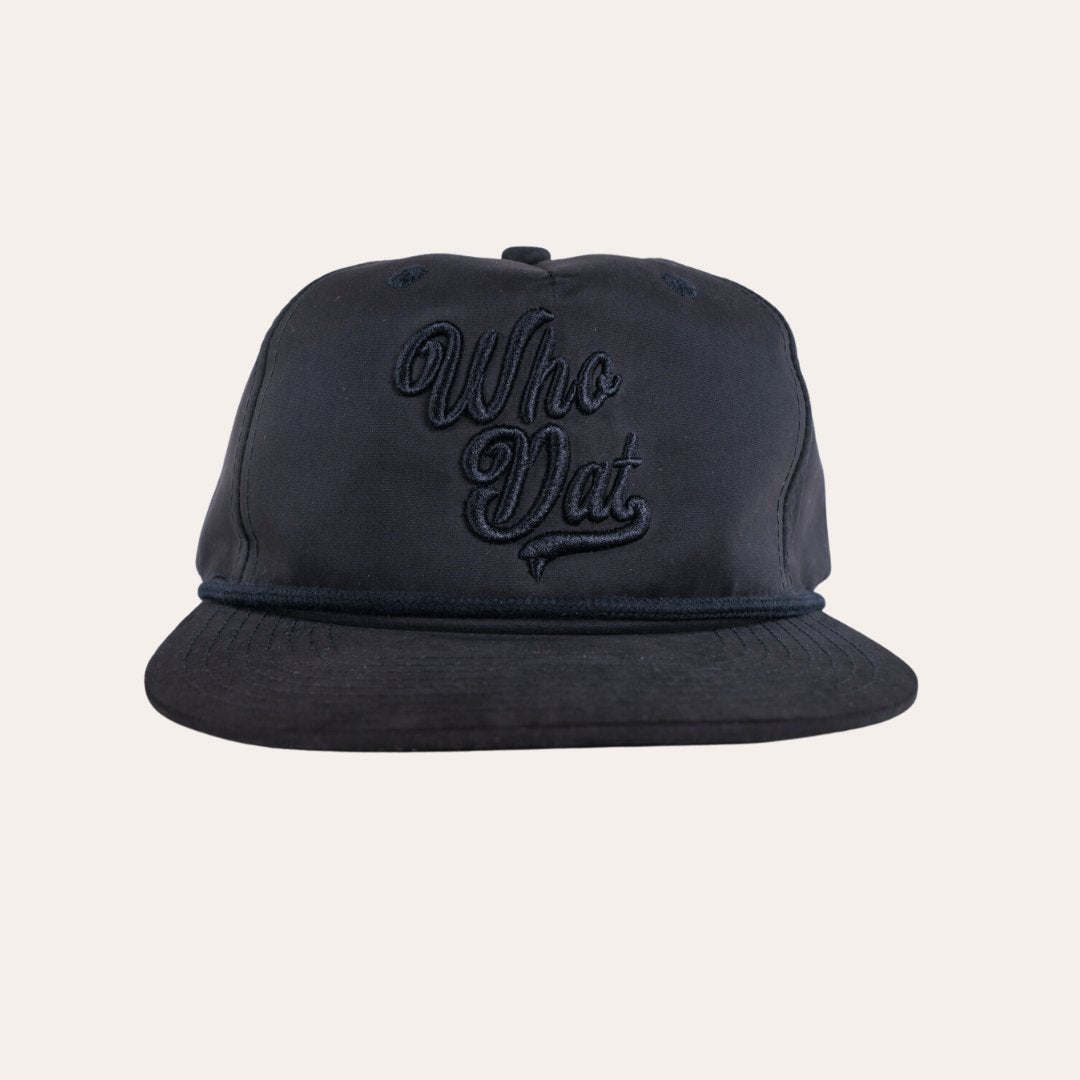 Who Dat Black Rope Hat - Dirty Coast Press