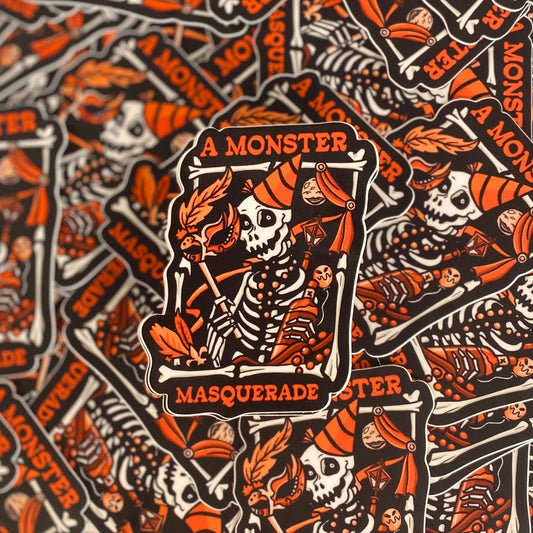 Monster Masquerade Sticker - Dirty Coast Press