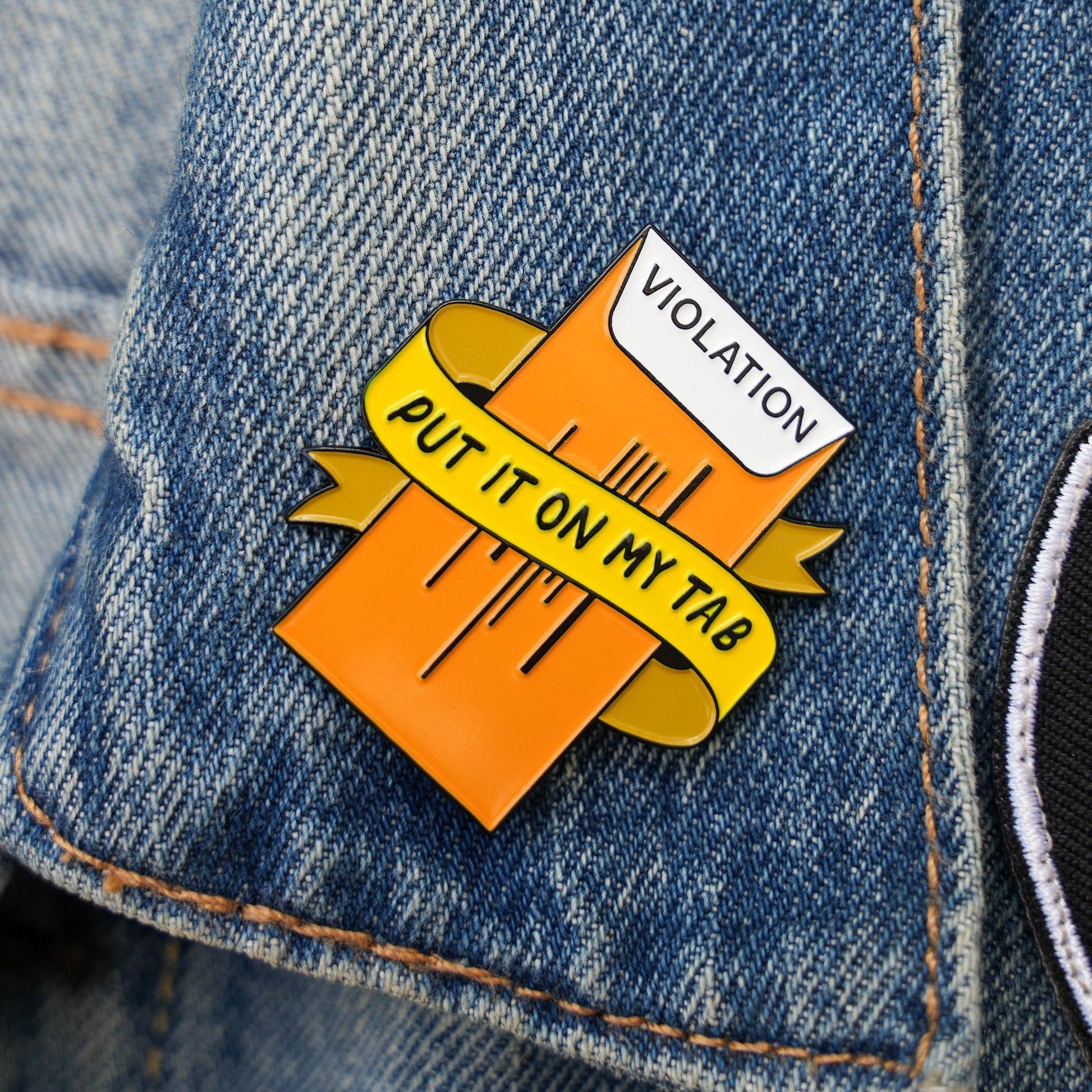 Parking Ticket Enamel Pin - Dirty Coast