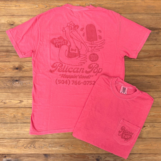 Pelican Pop Pocket Tee - Dirty Coast Press