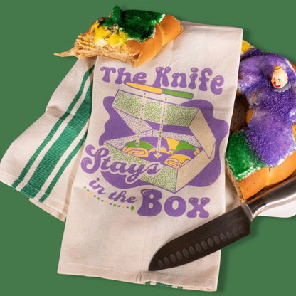 The Knife Stays In The Box Tea Towel - Dirty Coast